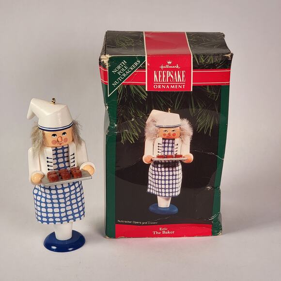 Hallmark Keepsake Ornament Eric The Baker Nutcracker 1992 North Pole Series VTG - Picture 1 of 10